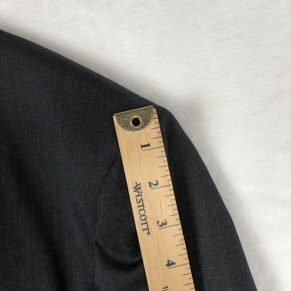 JOSEPH & FEISS GOLD Wool Blazer Sport Coat Sz 52R‎ Solid Gray Luxury Jacket - Picture 10 of 16